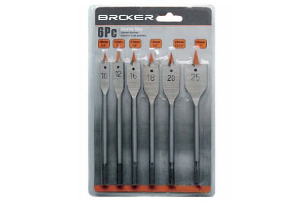 Flat spade bit sets